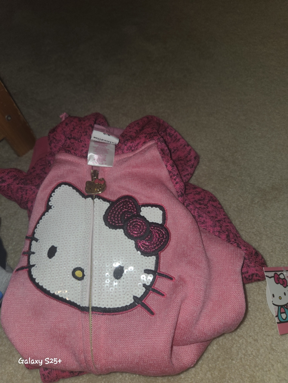 Sanrio Hello Kitty Pink Sequin Zip-Up Jacket